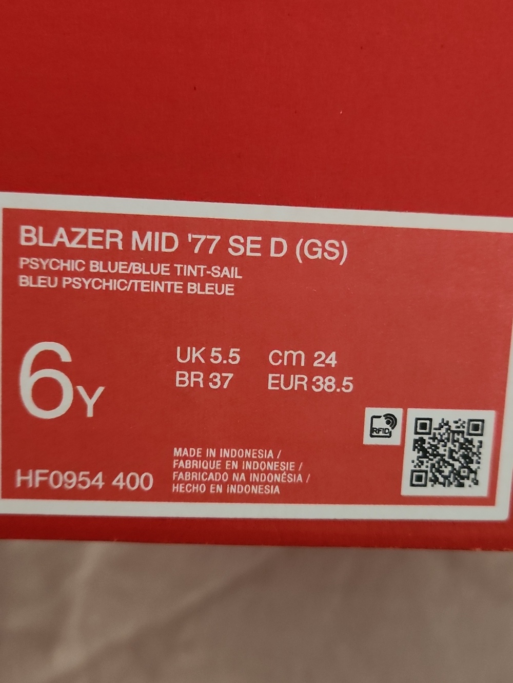 Nike Blazer Mid '77 6Y - Picture 5 of 8